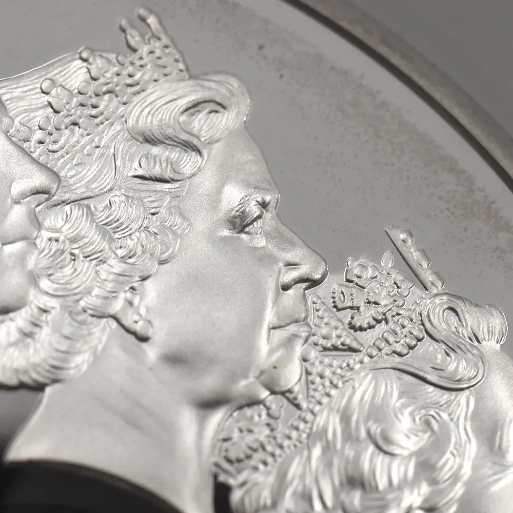 モダンコイン8:6207 2015 エリザベス2世 最長在位記念 10ポンド5オンス銀貨 NGC PF69UC