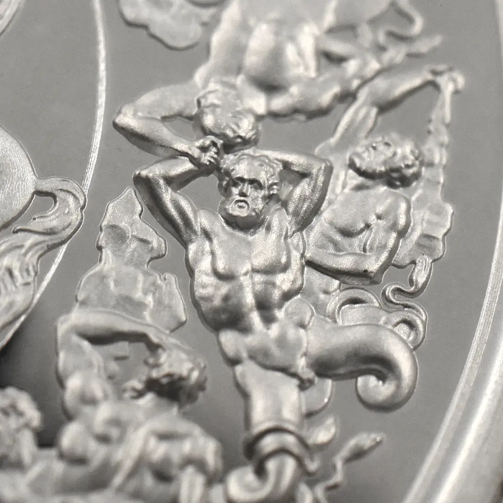 モダンコイン11:6209 2025 チャールズ3世 ワーテルロー・メダル - 勝利 5ポンド2オンス銀貨 発行即日鑑定品 NGC PF70UC 箱付き