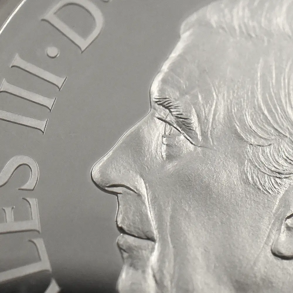 モダンコイン13:6209 2025 チャールズ3世 ワーテルロー・メダル - 勝利 5ポンド2オンス銀貨 発行即日鑑定品 NGC PF70UC 箱付き