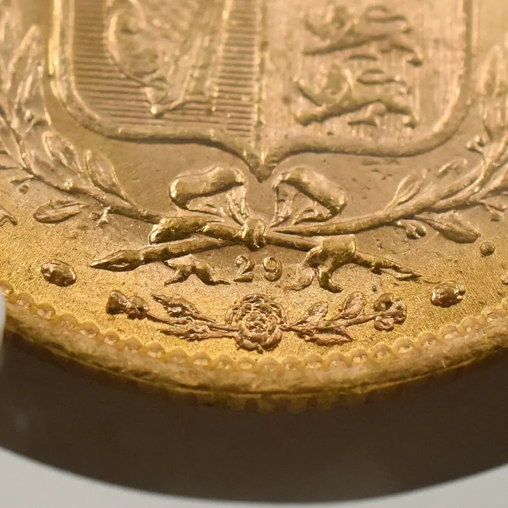 アンティークコイン11：6214 1871 ヴィクトリア女王 ヤングヘッド ソブリン金貨 NGC MS63