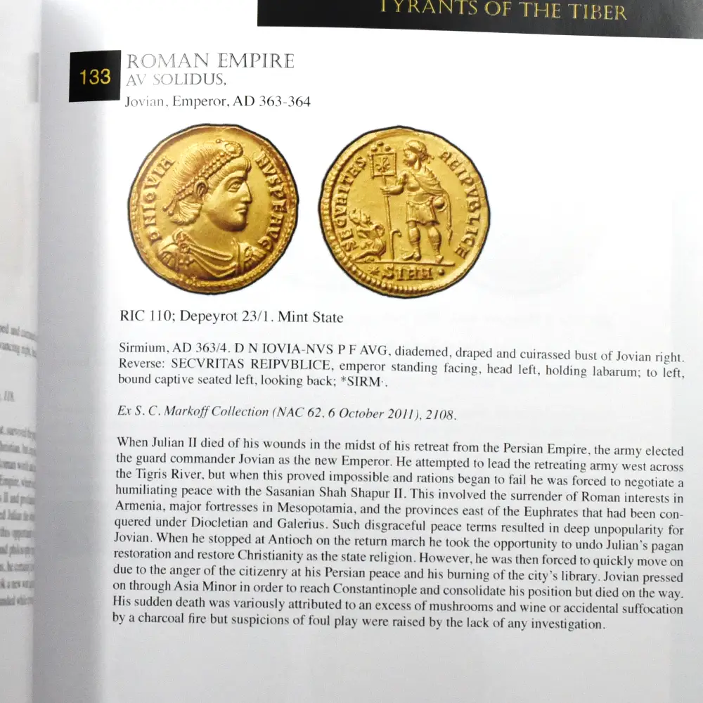 書籍5：3645 本 書籍 『Tyrant Collection – World’s Most Valuable Private Coin Collection』 ローマコイン傑作選