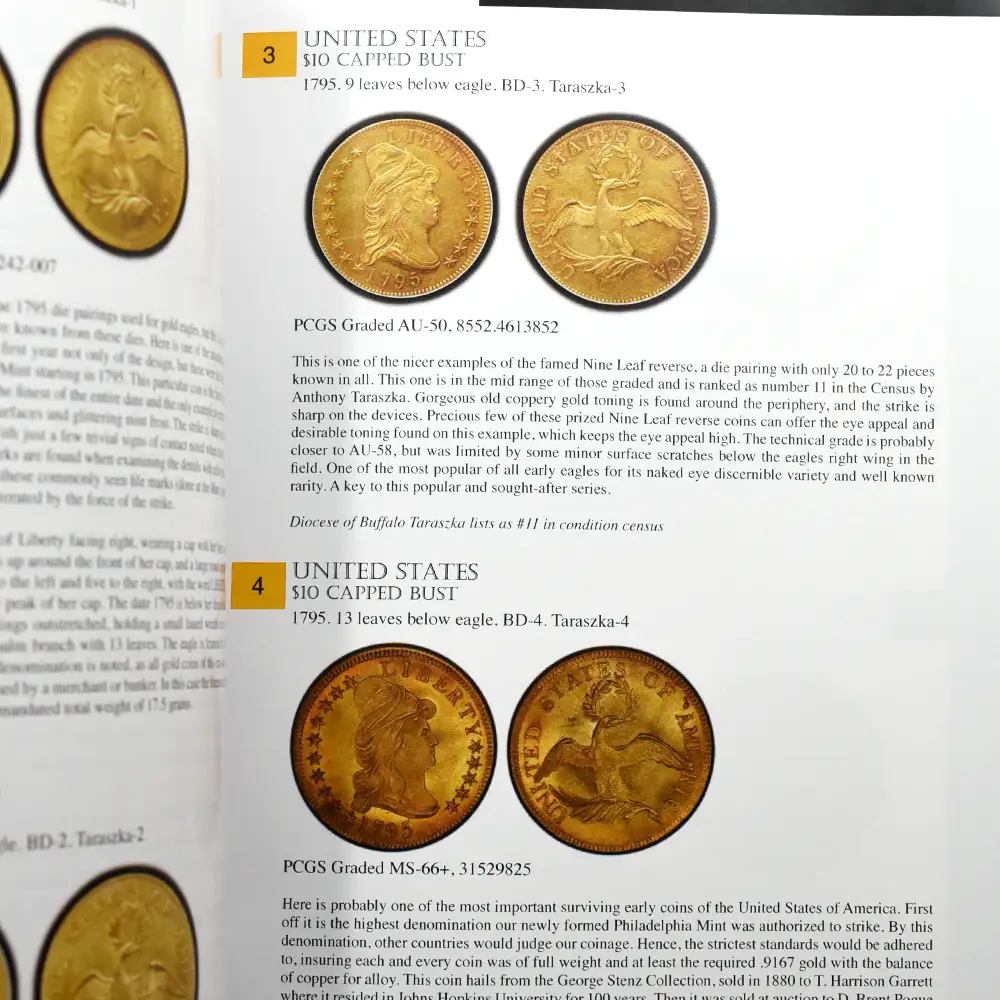 書籍5：3647 本 書籍 『Tyrant Collection – World’s Most Valuable Private Coin Collection』 イーグルコイン傑作選