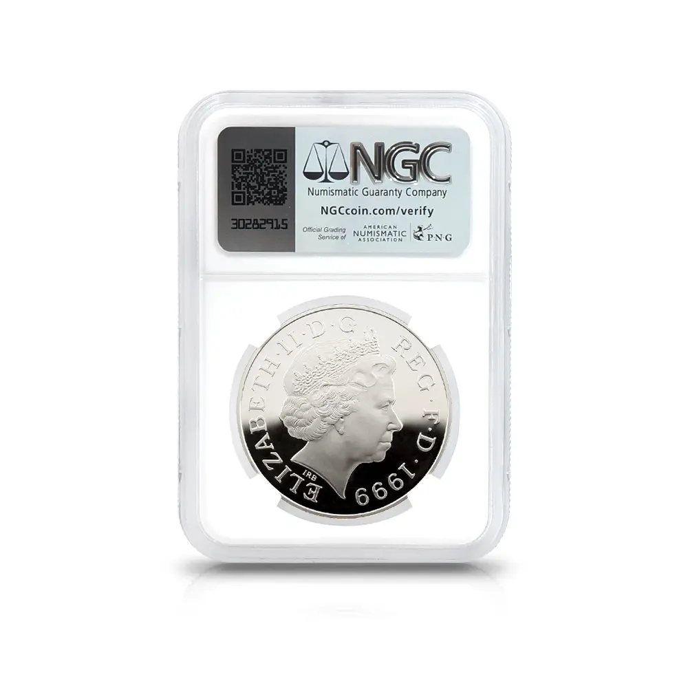 モダンコイン5：6230 1999 エリザベス2世 ダイアナ妃追悼記念 5ポンド銀貨 NGC PF69UC 箱付き