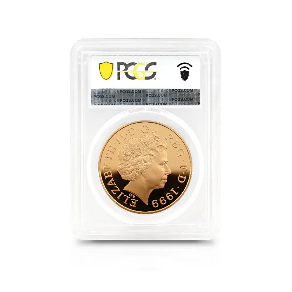 モダンコイン5：6231 1999 エリザベス2世 ダイアナ妃追悼記念 5ポンド金貨 PCGS PR69DC S-L6 箱付き