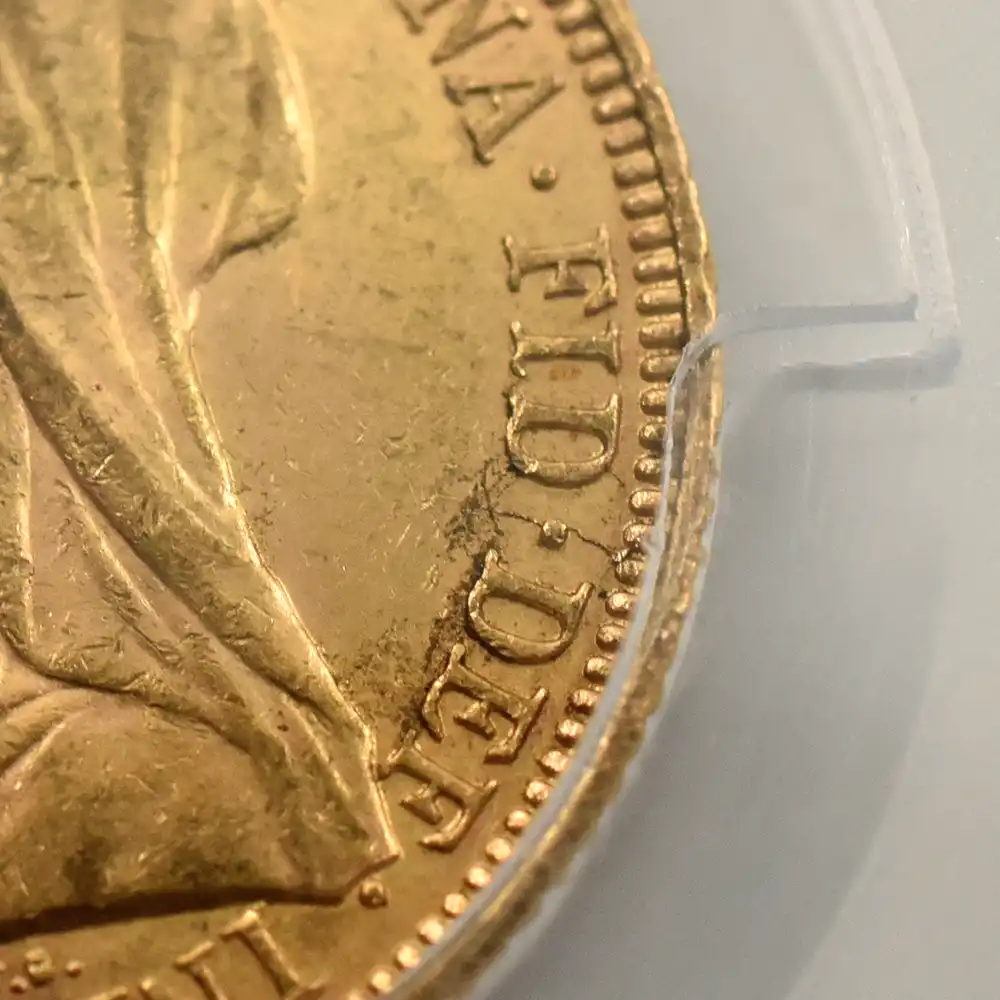 アンティークコイン9：3661 オーストラリア 1895M ヴィクトリア女王 オールド（ヴェールド）ヘッド 聖ジョージ竜退治 ソブリン金貨 PCGS MS62