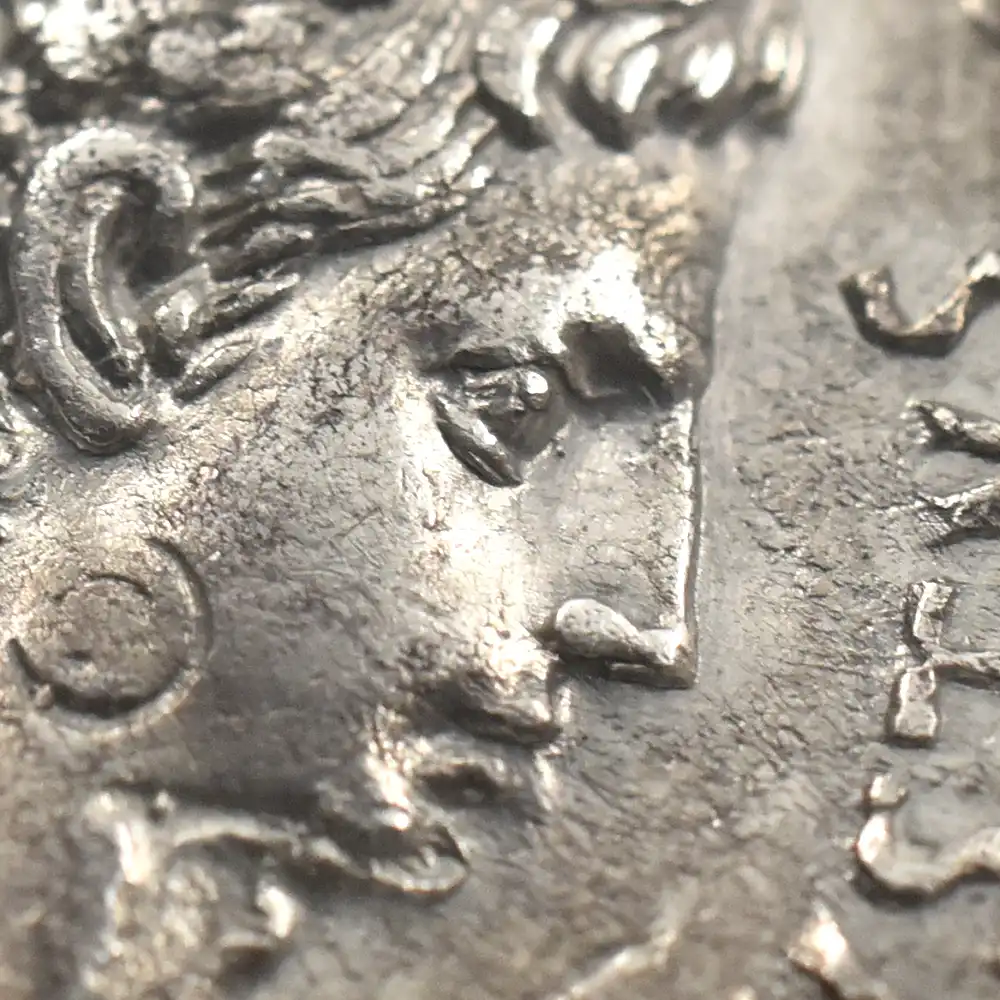 古代コイン8：3672 古代ローマ帝国 紀元前27ー紀元14 アウグストゥス  デナリウス 銀貨 NGC XF