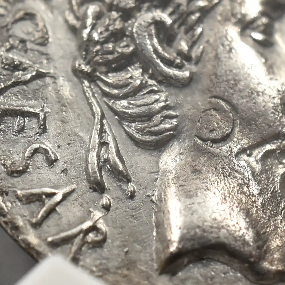 古代コイン9：3672 古代ローマ帝国 紀元前27ー紀元14 アウグストゥス  デナリウス 銀貨 NGC XF