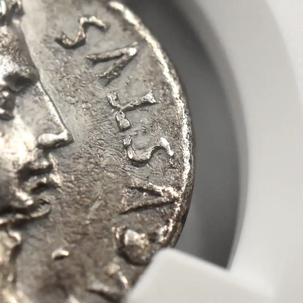 古代コイン10：3672 古代ローマ帝国 紀元前27ー紀元14 アウグストゥス  デナリウス 銀貨 NGC XF