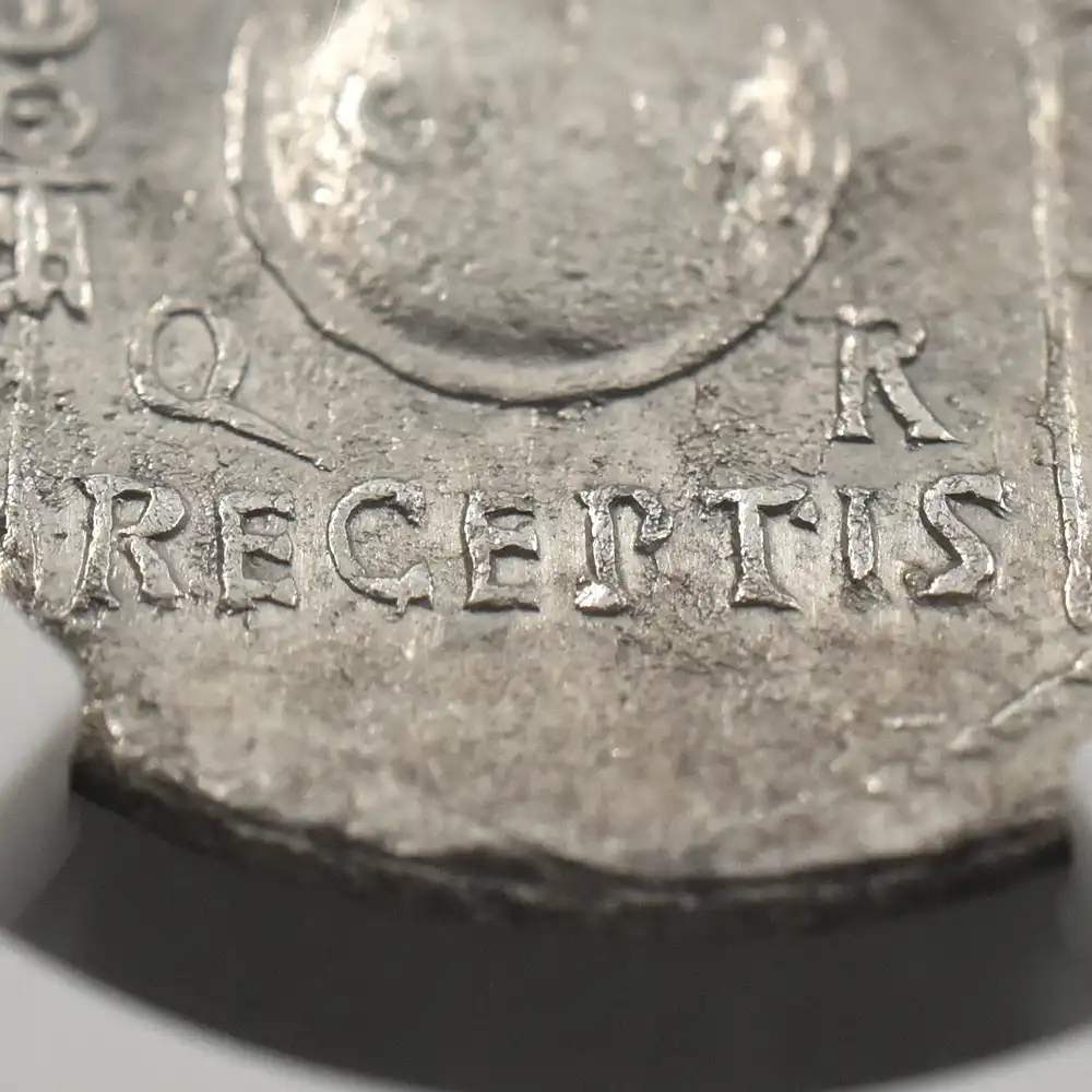 古代コイン14：3672 古代ローマ帝国 紀元前27ー紀元14 アウグストゥス  デナリウス 銀貨 NGC XF