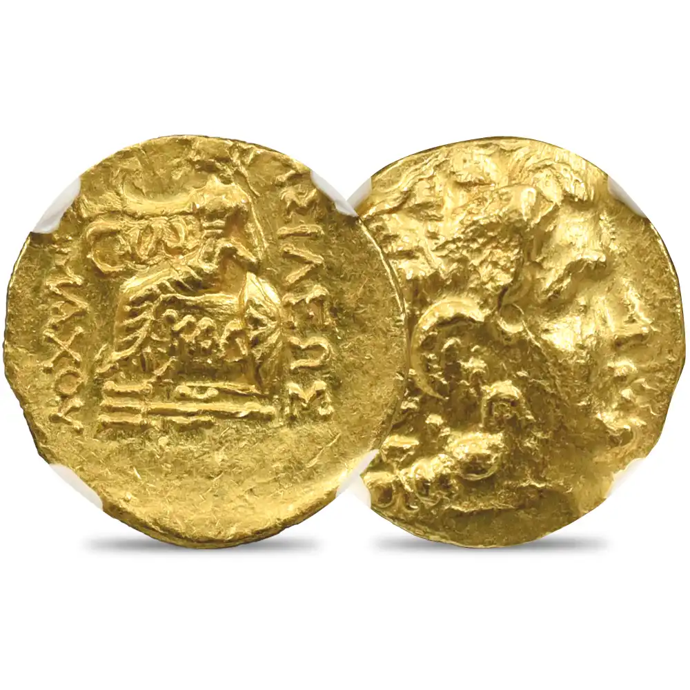 古代コイン1：3674 古代ギリシャ ポントス王国 紀元前120-63 ミトラダテス6世 スターテル金貨 NGC MS Strike: 4/5 Surface: 4/5