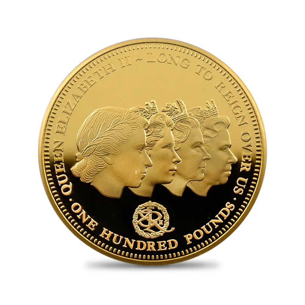 モダンコイン2：6235 トリスタンダクーニャ 2015  エリザベス2世 最長在位記念 100ポンド金貨 PCGS PR69DC