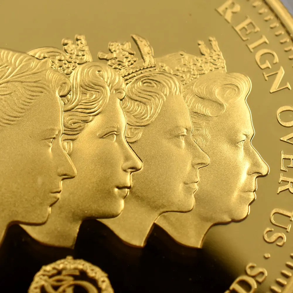 モダンコイン6：6235 トリスタンダクーニャ 2015  エリザベス2世 最長在位記念 100ポンド金貨 PCGS PR69DC