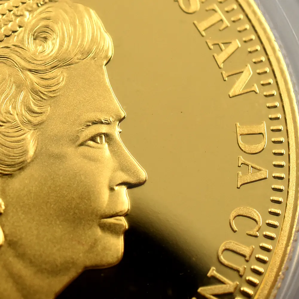 モダンコイン9：6235 トリスタンダクーニャ 2015  エリザベス2世 最長在位記念 100ポンド金貨 PCGS PR69DC