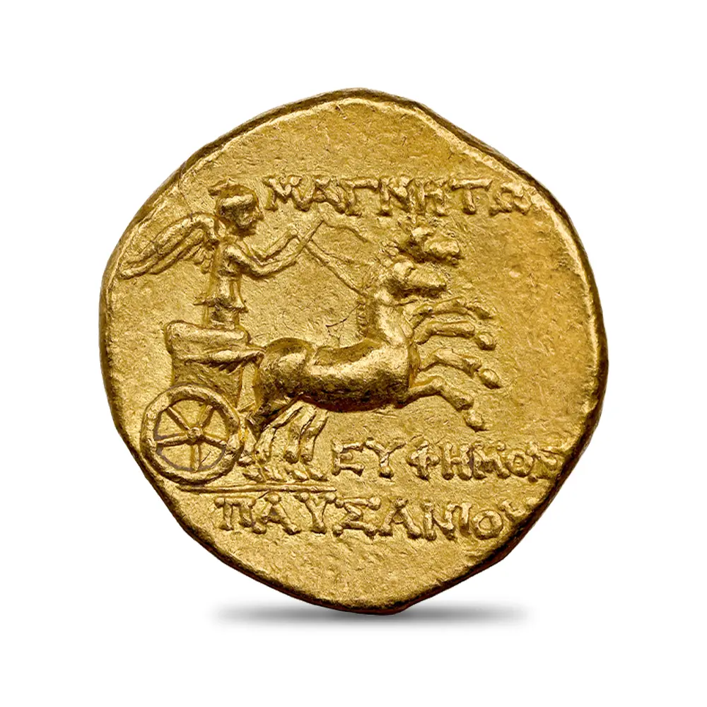 古代コイン3：6242 古代ギリシア イオニア マグネシア 紀元前2世紀中頃 アルテミス スタテル 金貨 NGC AU Strike: 5/5 Surface: 3/5