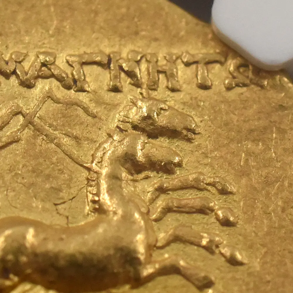 古代コイン12：6242 古代ギリシア イオニア マグネシア 紀元前2世紀中頃 アルテミス スタテル 金貨 NGC AU Strike: 5/5 Surface: 3/5