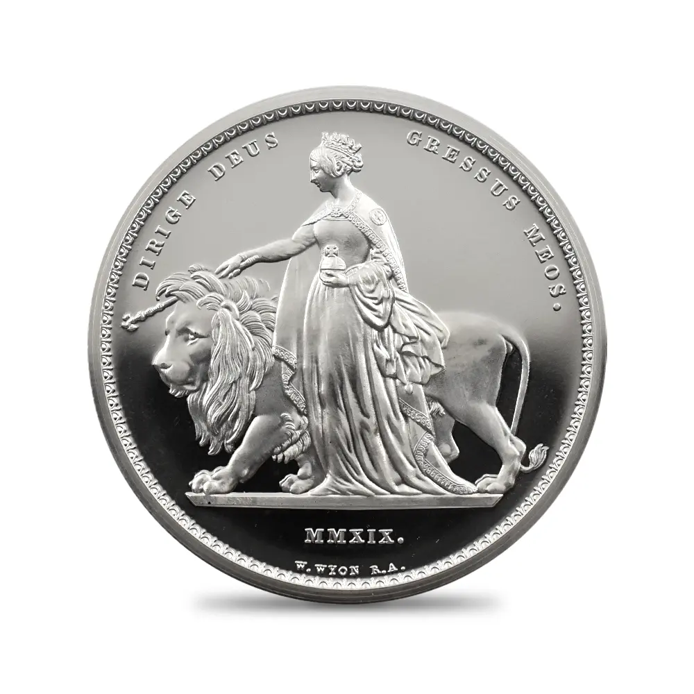 モダンコイン2：6251 2019 エリザベス2世 ウナ＆ライオン 5ポンド2オンス銀貨 NGC PF69UC