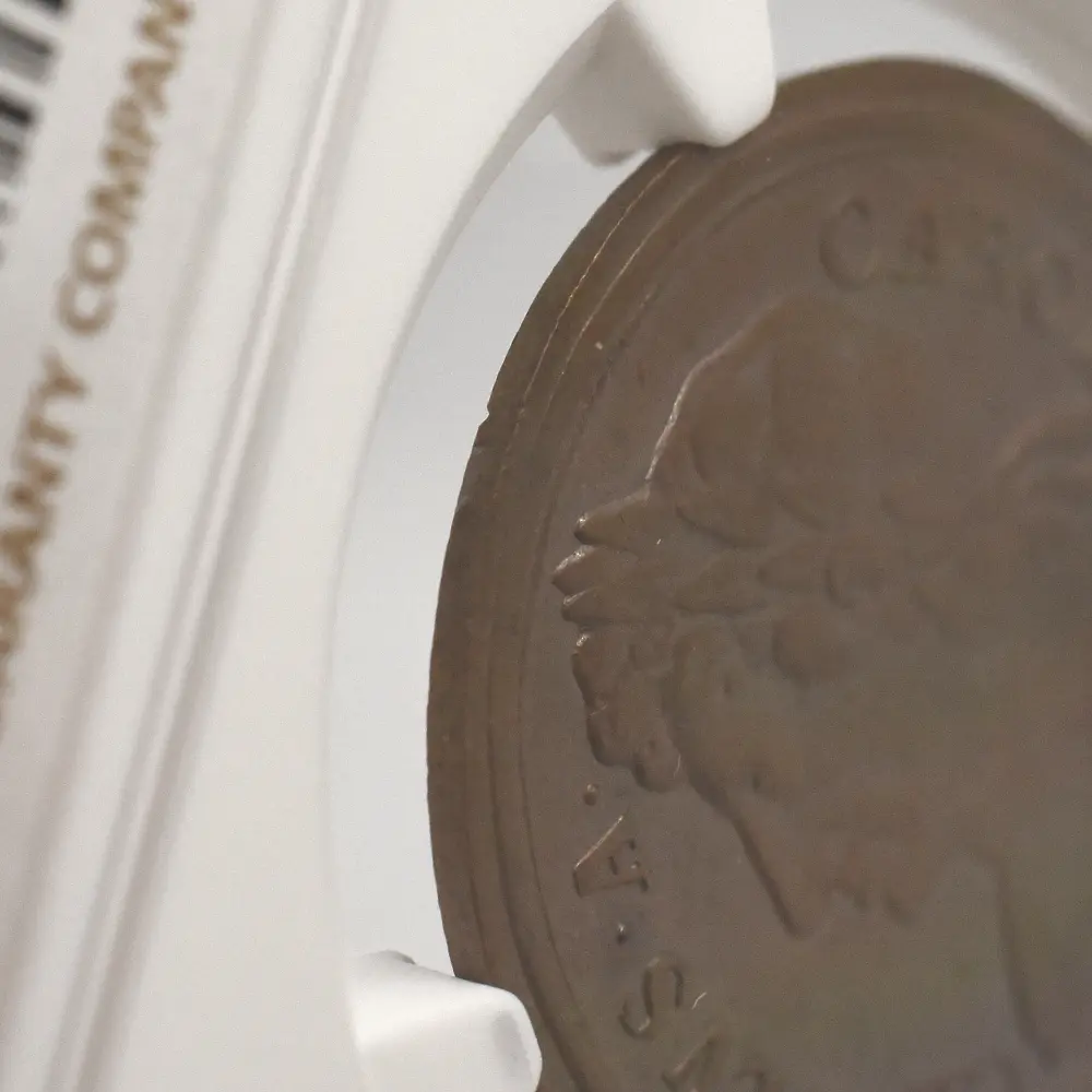 アンティークコイン13：6244 (1670) チャールズ2世 1/2ペニー 銅貨 NGC PF58BN P-404