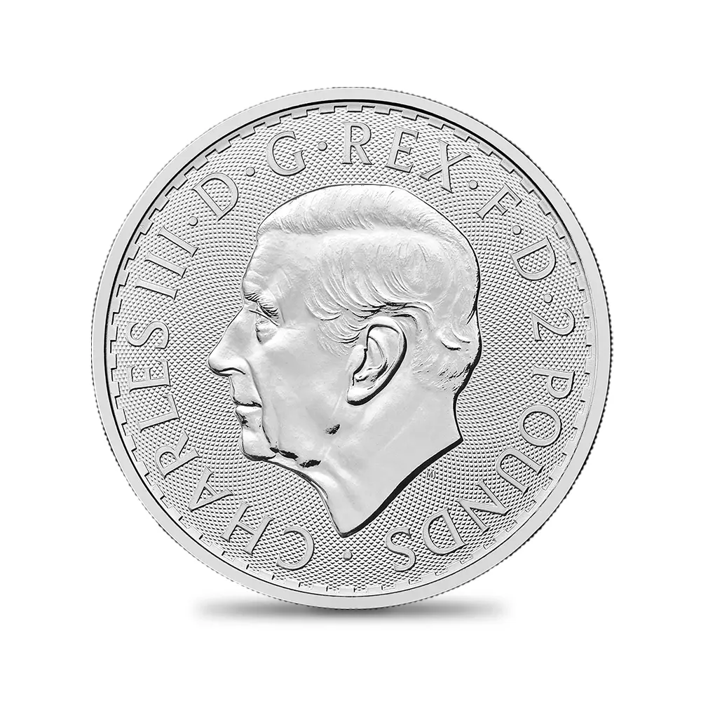 地金型3：6291 イギリス 2026 チャールズ3世 ブリタニア 2ポンド 1オンス 銀貨【500枚】(モンスターボックス付き)