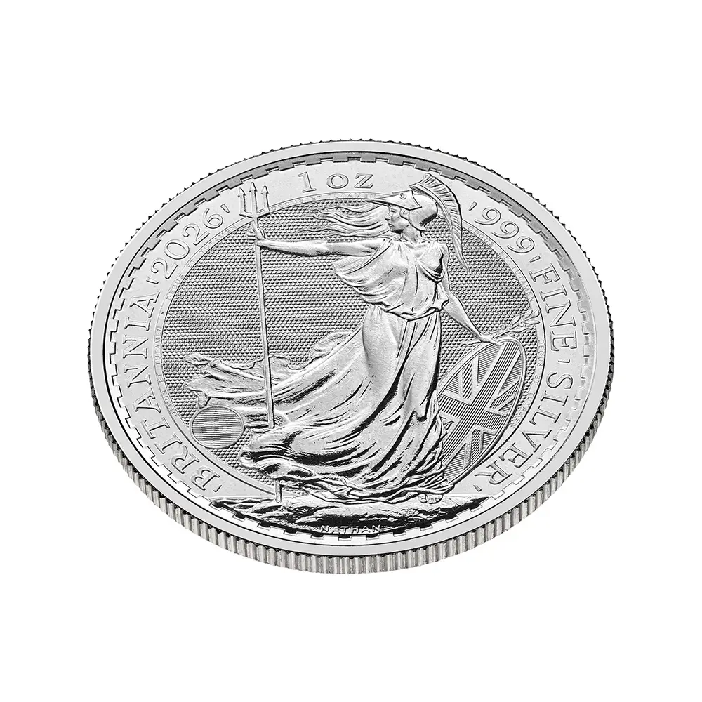 地金型4：6291 イギリス 2026 チャールズ3世 ブリタニア 2ポンド 1オンス 銀貨【500枚】(モンスターボックス付き)