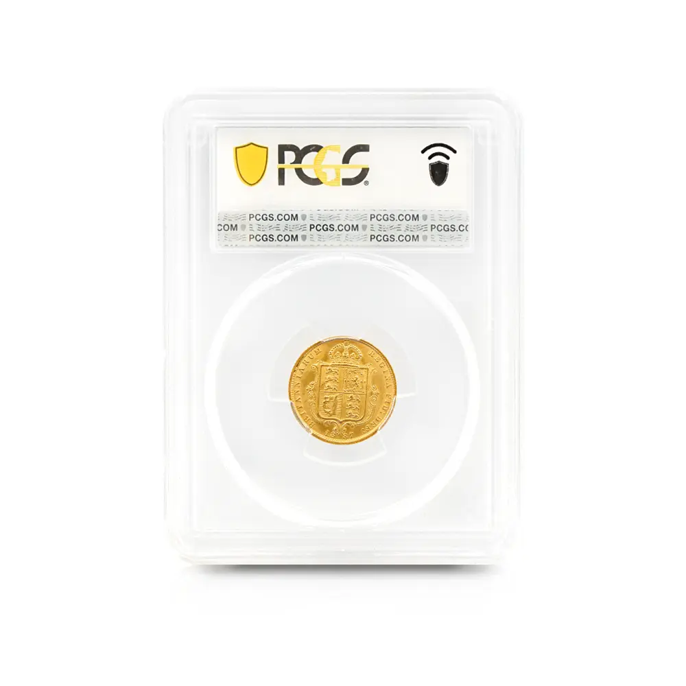アンティークコイン5：6293 1887 ヴィクトリア女王 ジュビリーヘッド 1/2ソブリン金貨 PCGS MS63 S-3869A Small Close JEB