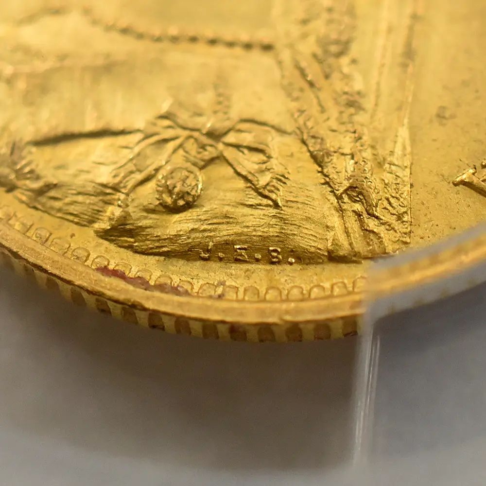 アンティークコイン10：6293 1887 ヴィクトリア女王 ジュビリーヘッド 1/2ソブリン金貨 PCGS MS63 S-3869A Small Close JEB