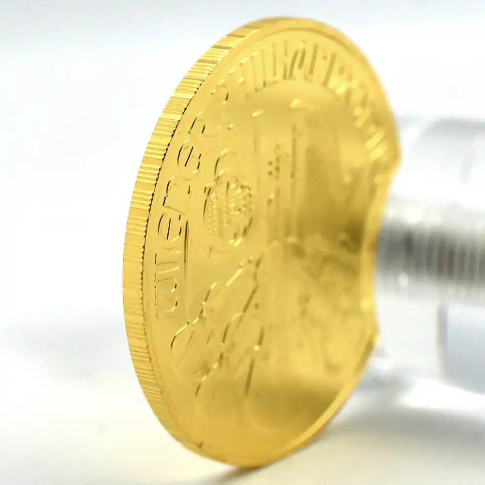 地金型9：1840 オーストリア 2022 ウィーンフィル 100ユーロ 1オンス 金貨 【1枚】（コインケース付き）