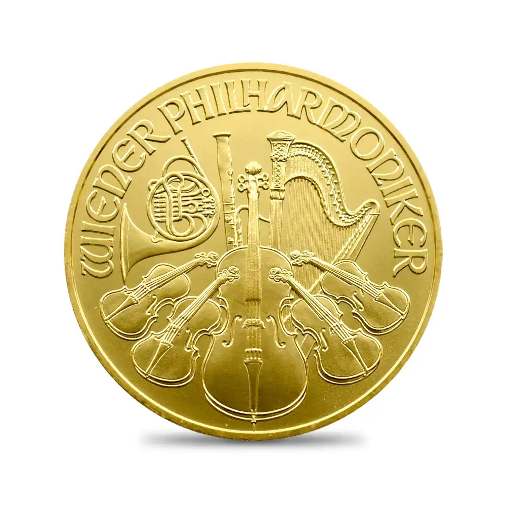 地金型3：1840 オーストリア 2022 ウィーンフィル 100ユーロ 1オンス 金貨 【1枚】（コインケース付き）