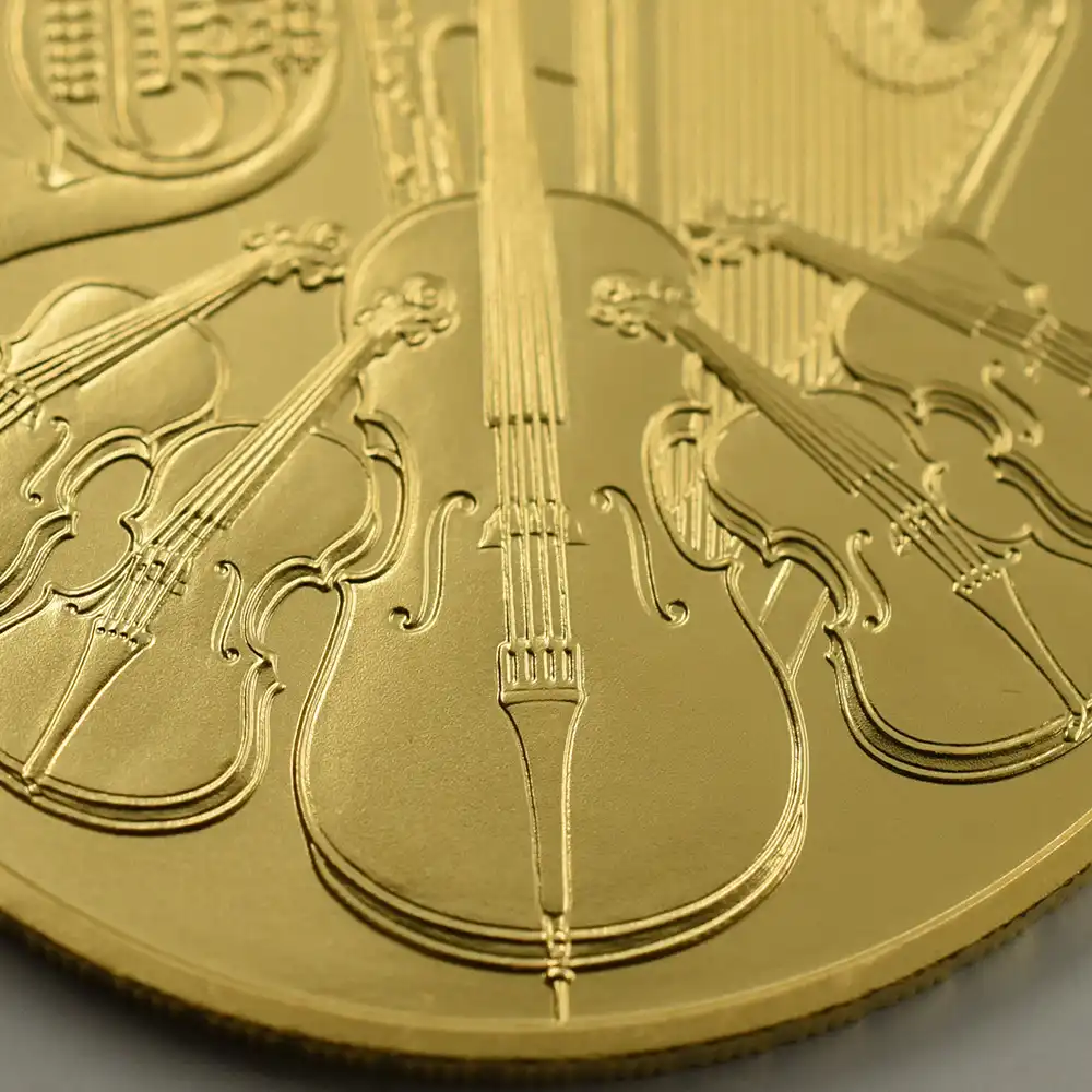地金型4：1840 オーストリア 2022 ウィーンフィル 100ユーロ 1オンス 金貨 【1枚】（コインケース付き）