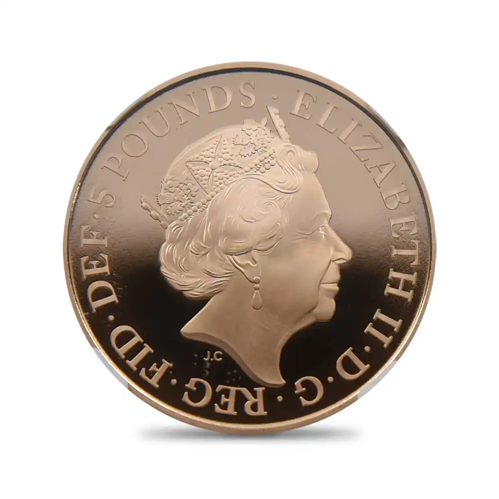 モダンコイン3：232 2020 エリザベス2世 英国赤十字社創立150周年記念 5ポンド金貨 ファーストリリース NGC PF69UC