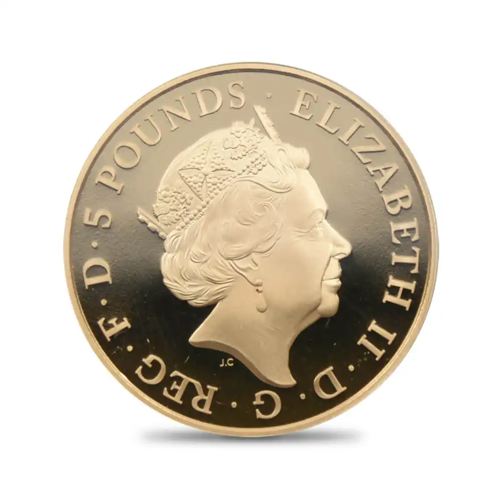 モダンコイン3：362 2015 エリザベス2世 シャーロット王女 誕生記念  5ポンド金貨 PCGS PR69DC 400枚発行