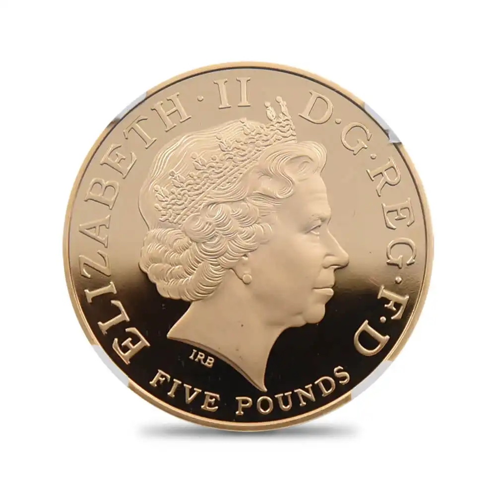 モダンコイン3：373 2006 エリザベス2世 女王誕生80周年記念 5ポンド金貨 NGC PF69UC(国会議事堂)