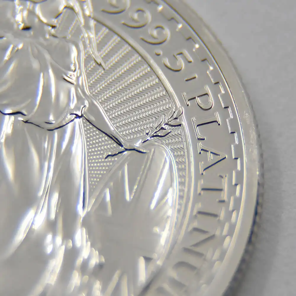 地金型4：745 2020 エリザベス2世 ブリタニア 100ポンド1オンス地金型プラチナ貨