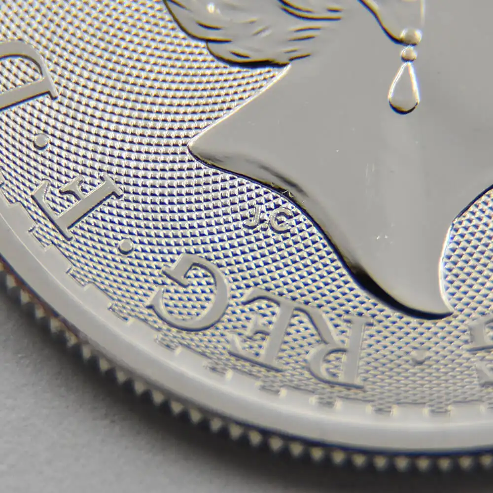 地金型s8：745 2020 エリザベス2世 ブリタニア 100ポンド1オンス地金型プラチナ貨