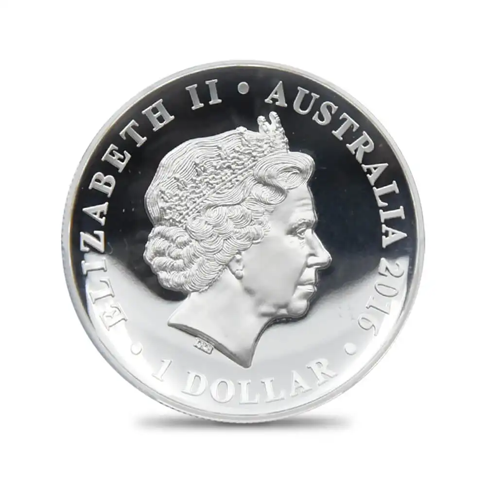 モダンコイン3：790 オーストラリア 2016P エリザベス2世生誕90周年記念 1ドル1オンスハイレリーフ銀貨 ファーストストライク PCGS PR70DC