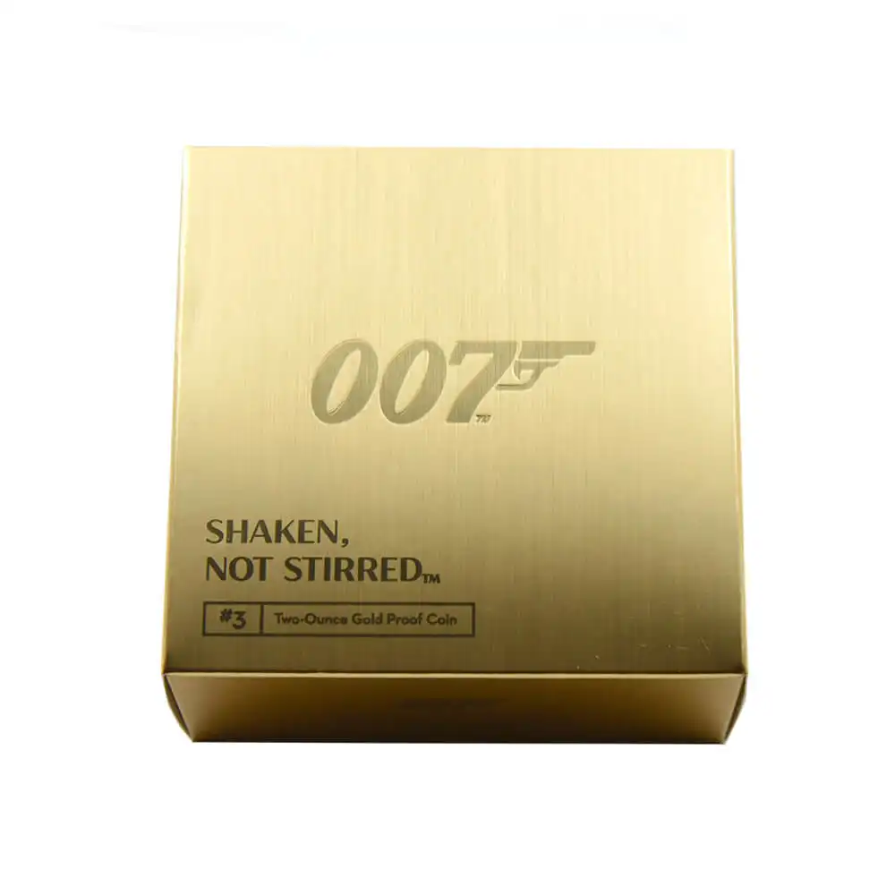 モダンコイン16：951 2020 エリザベス2世 007 ジェームズ・ボンド 200ポンド2オンス金貨 3点セット PCGS PR70DC 箱付き