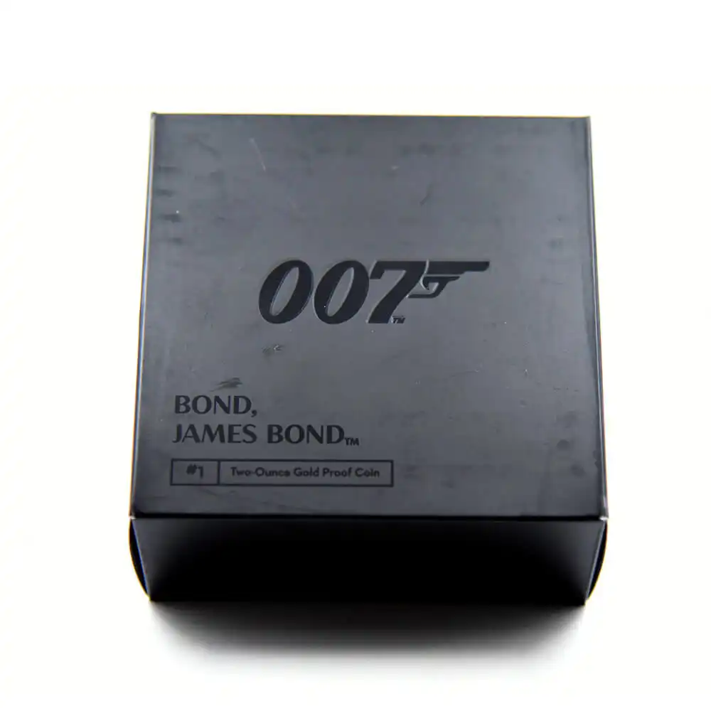 モダンコイン14：951 2020 エリザベス2世 007 ジェームズ・ボンド 200ポンド2オンス金貨 3点セット PCGS PR70DC 箱付き