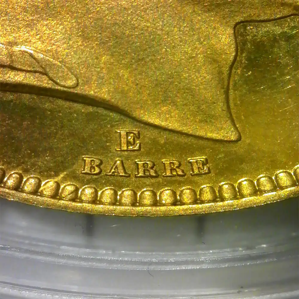 アンティークコイン6：1064 フランス 1862年 ナポレオン3世 有冠 100フラン試作金貨 PCGS SP65CAM