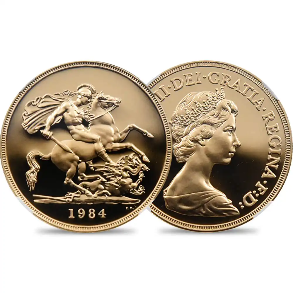 7.9g] 金貨 聖ジョージ竜退治 ドラゴン イギリス ヤングエリザベス-