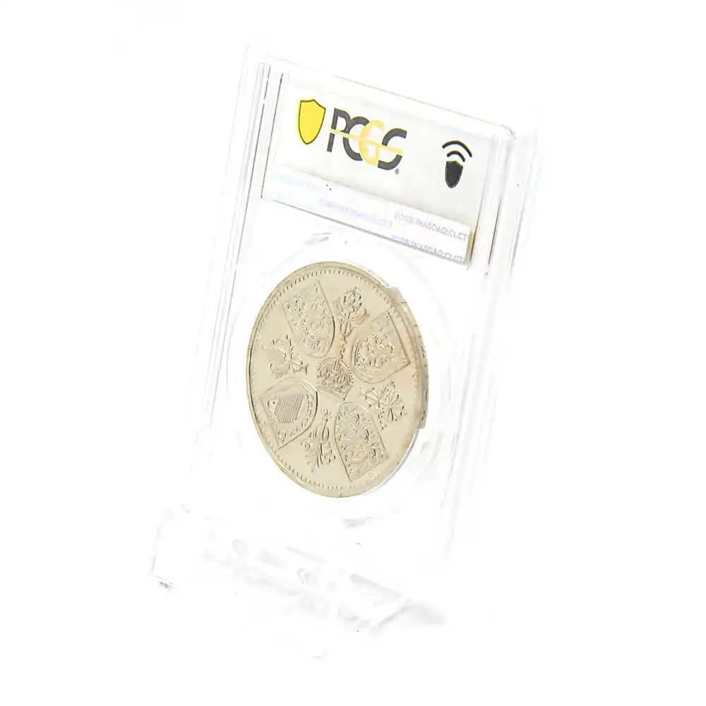 モダンコイン6：1105 1953 エリザベス2世 エリザベス2世戴冠記念 クラウン白銅貨 PCGS PR65CAM