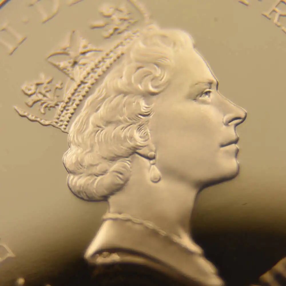 モダンコイン11：1122 1996 エリザベス2世 ミドルエリザべス 女王誕生70周年記念 5ポンド金貨 PCGS PR70DCAM 箱付き