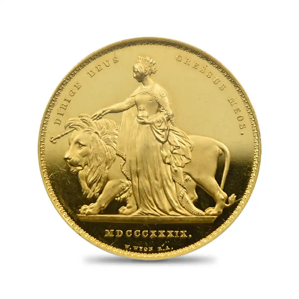アンティークコイン2：1141 1839 ヴィクトリア女王 ウナ＆ライオン 5ポンド金貨 PCGS PR64DC WR-278