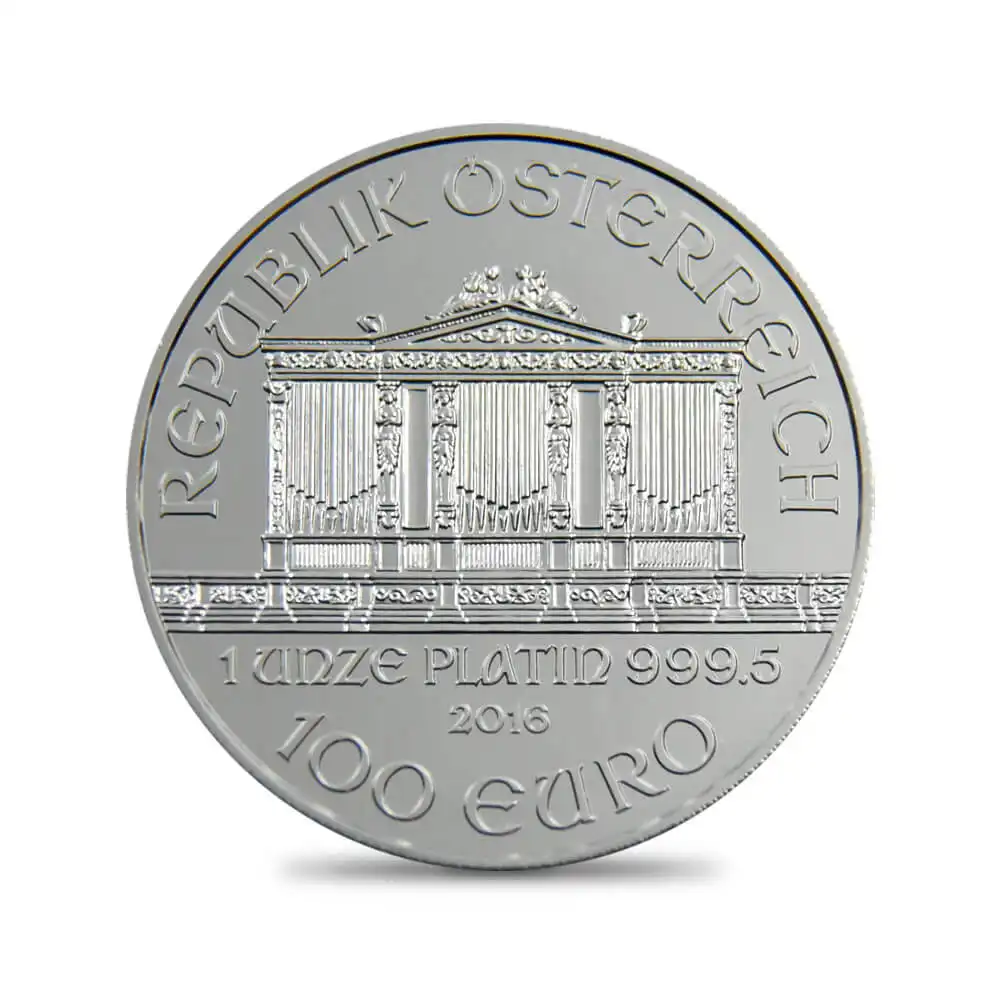 地金型s3：1235 オーストリア 2017 100ユーロ1オンス ウィーン地金型プラチナ貨【未鑑定】