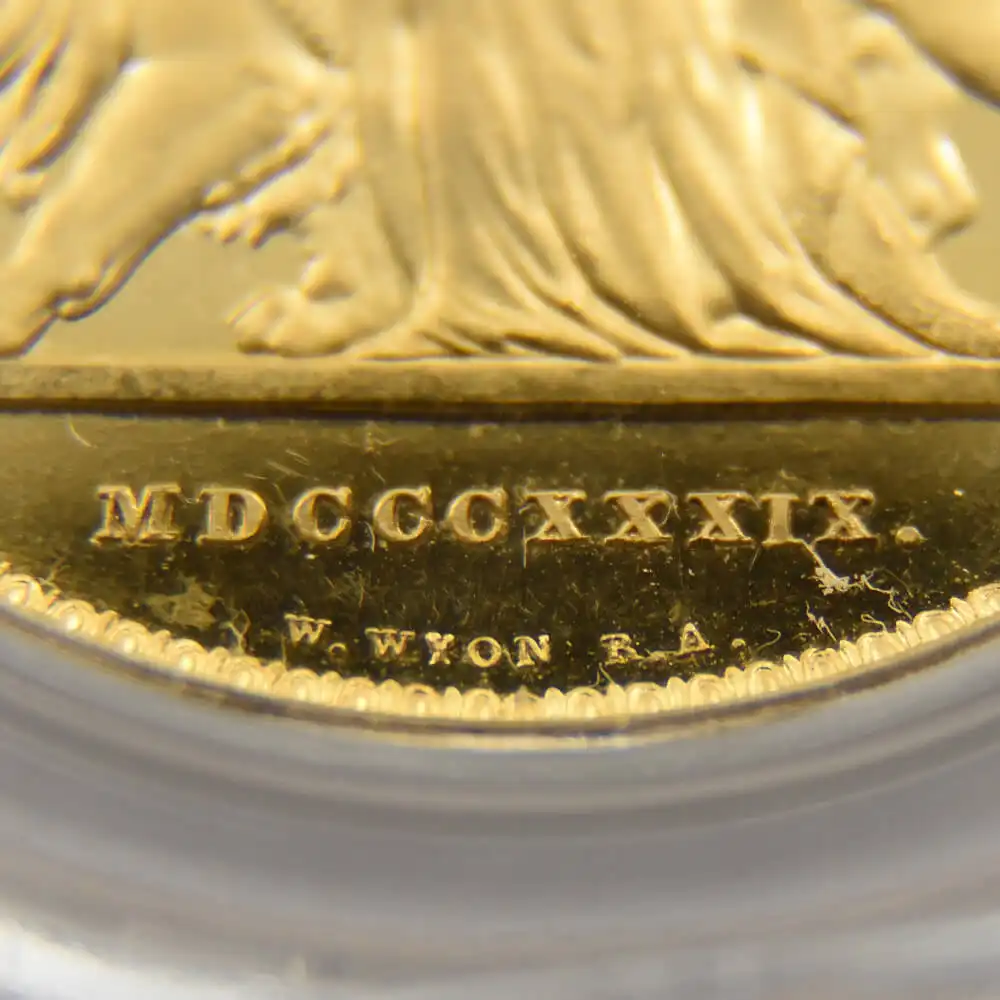 アンティークコインs15：1237 1839 ヴィクトリア女王 5ポンド金貨 ウナ＆ライオン PCGS PR63DC WR-279