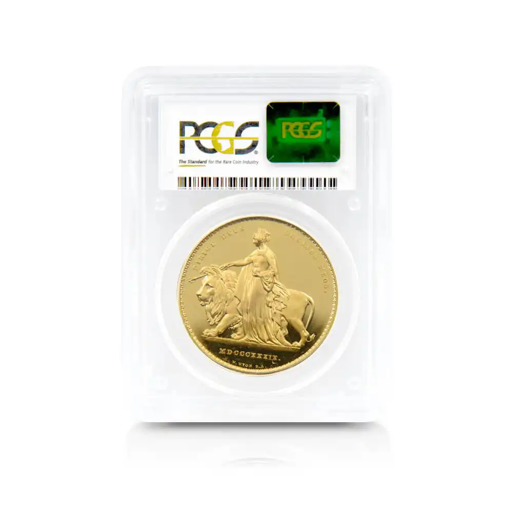 アンティークコインs5：1237 1839 ヴィクトリア女王 5ポンド金貨 ウナ＆ライオン PCGS PR63DC WR-279