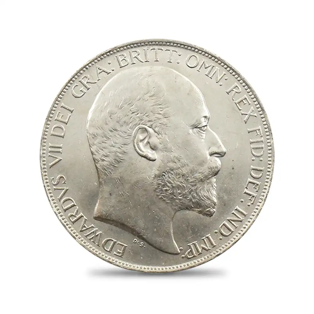 アンティークコイン2：1378 1902 エドワード7世 聖ジョージ竜退治 クラウン銀貨 PCGS MS62