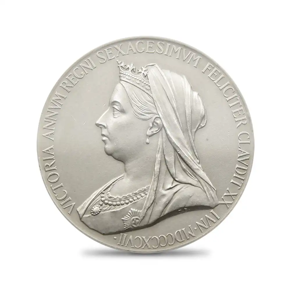 メダル2：1430 1897 ヴィクトリア女王 即位60周年記念 ダイヤモンドジュビリー 銀メダル NGC MS63
