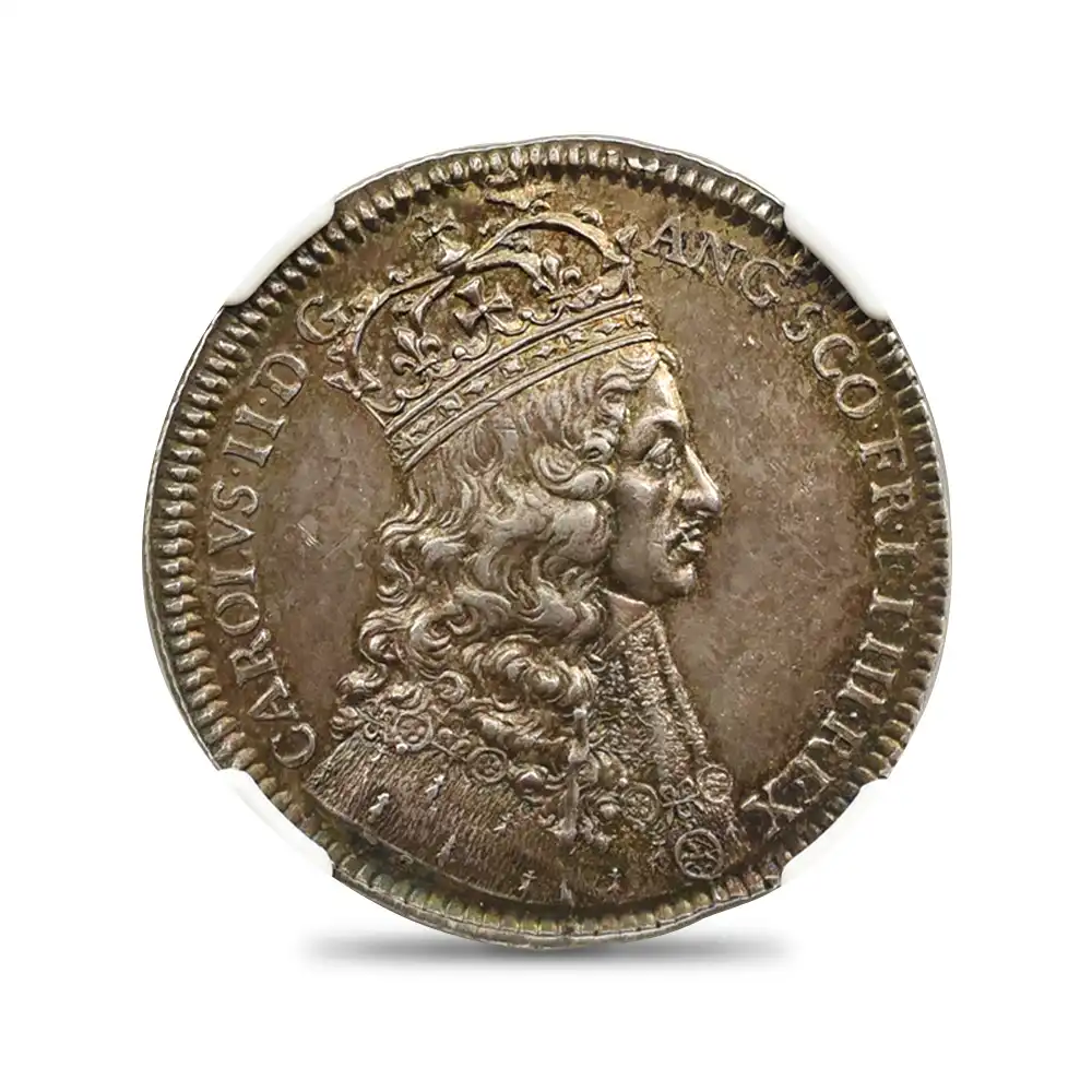 メダル2：1553 1661 チャールズ2世 戴冠記念 銀メダル NGC UNC DETAILS MI-472-76