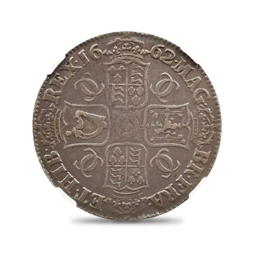 アンティークコイン2：1599 1662 チャールズ2世 クラウン銀貨 NGC XF45