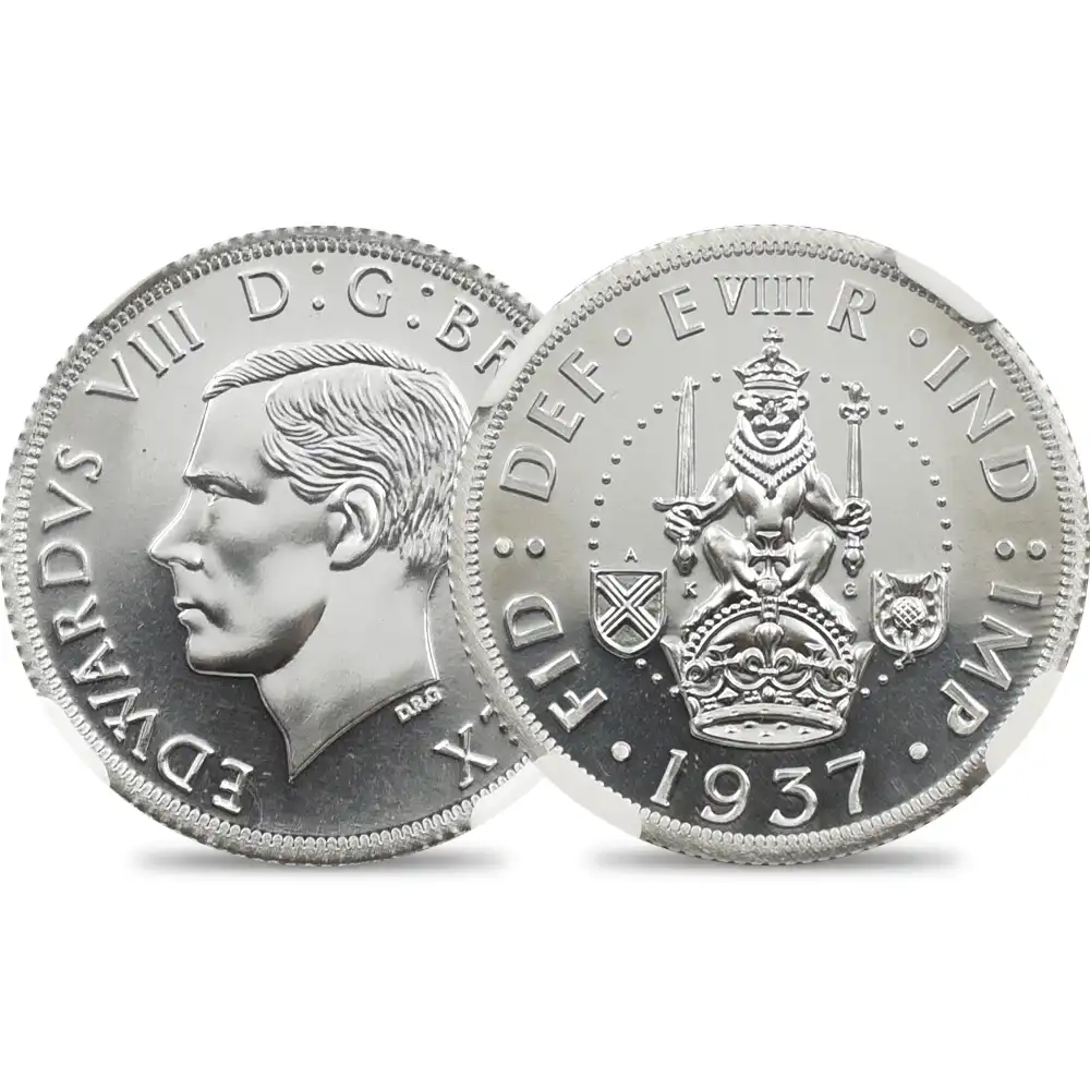 メダルs1：1630 (スコットランド 1937) エドワード8世 ファンタジー1シリングアルミ貨 記念メダル リーディッドエッジ NGC PF69