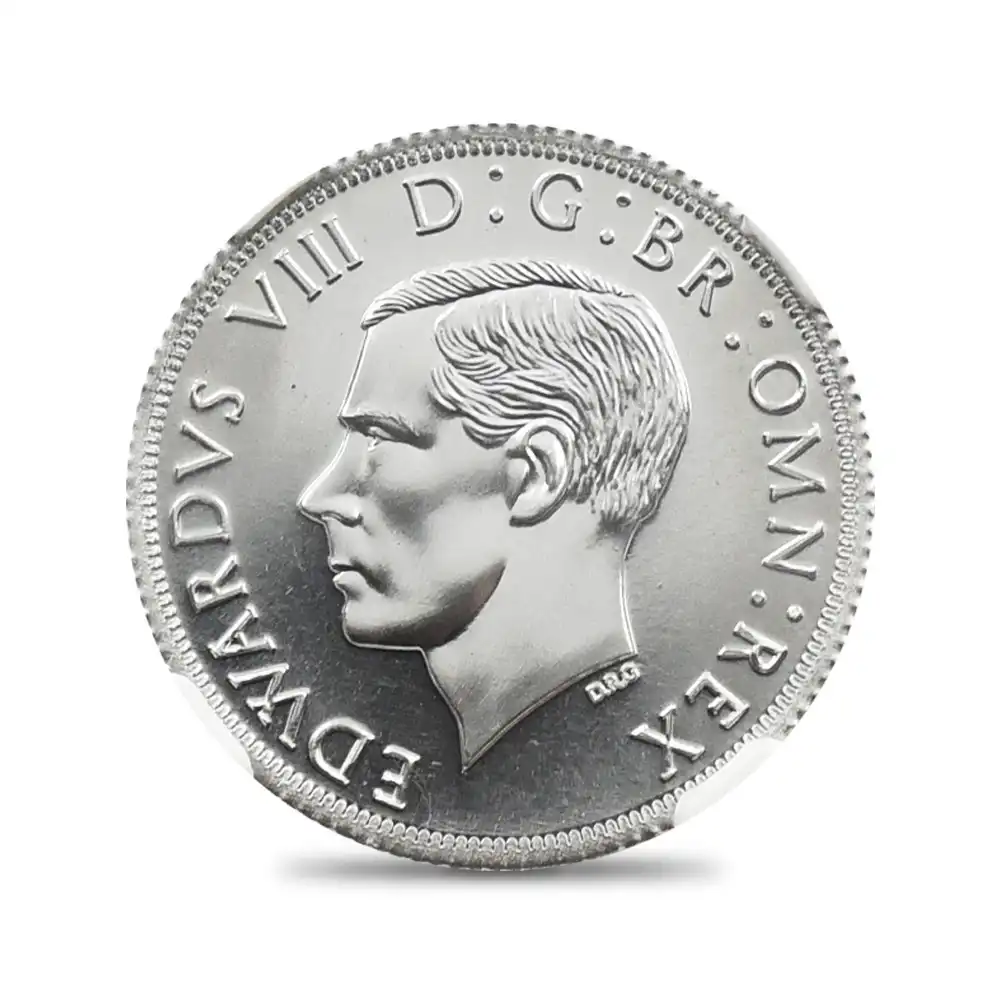 メダル2：1630 (スコットランド 1937) エドワード8世 ファンタジー1シリングアルミ貨 記念メダル リーディッドエッジ NGC PF69